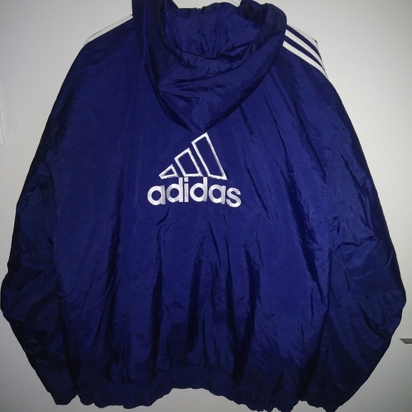 Adidas vintage blue jacket XL - Picture 2 of 4